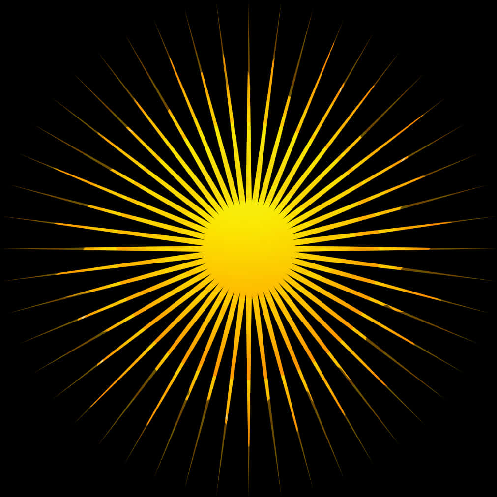 Radiant Sunburst Graphic PNG image