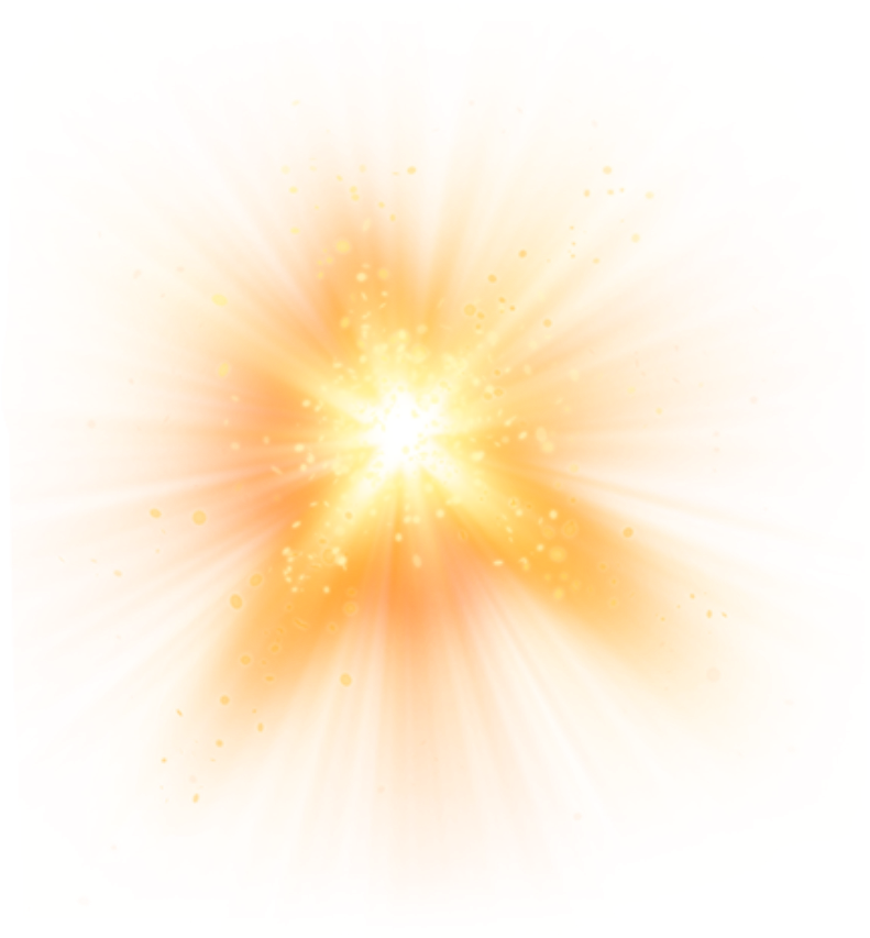 Radiant Sunburst Illustration PNG image