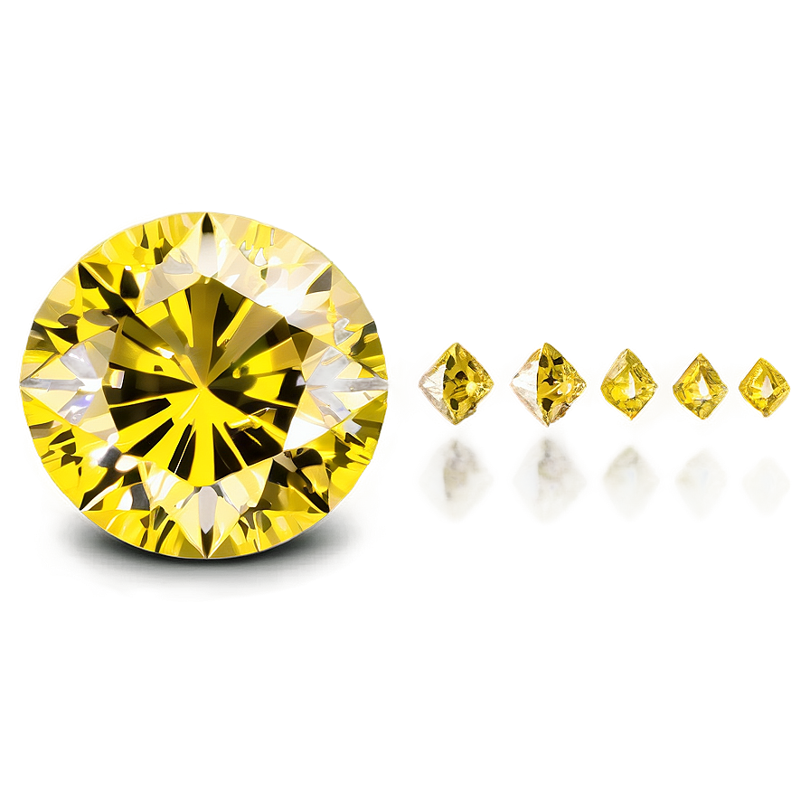 Radiant Yellow Diamond Illustration Png Rsx9 PNG image