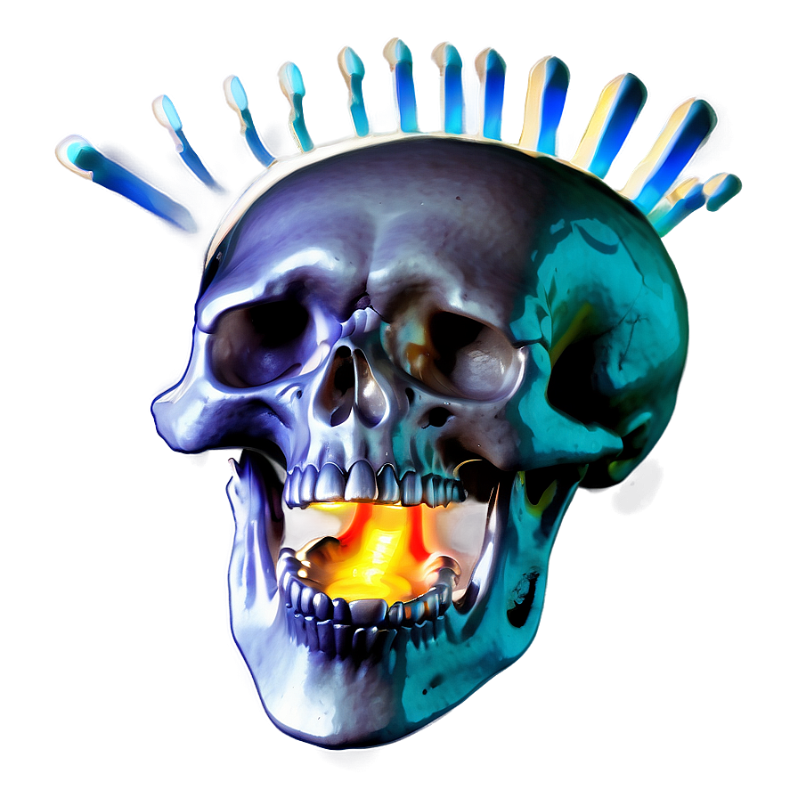 Radiating Heat Skull Png Xuk92 PNG image