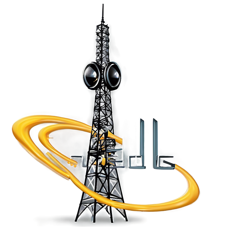 Radio Broadcasting Tower Png 05242024 PNG image