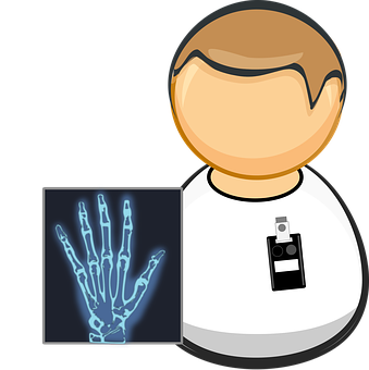 Radiologist Iconwith Xray Image PNG image