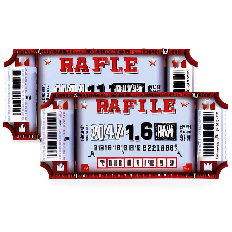 Raffle Ticket A PNG image