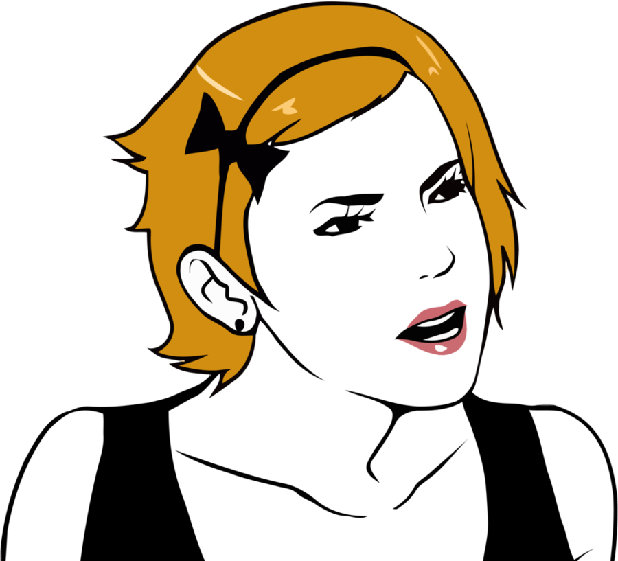 Rage Comic Style Female Character PNG image