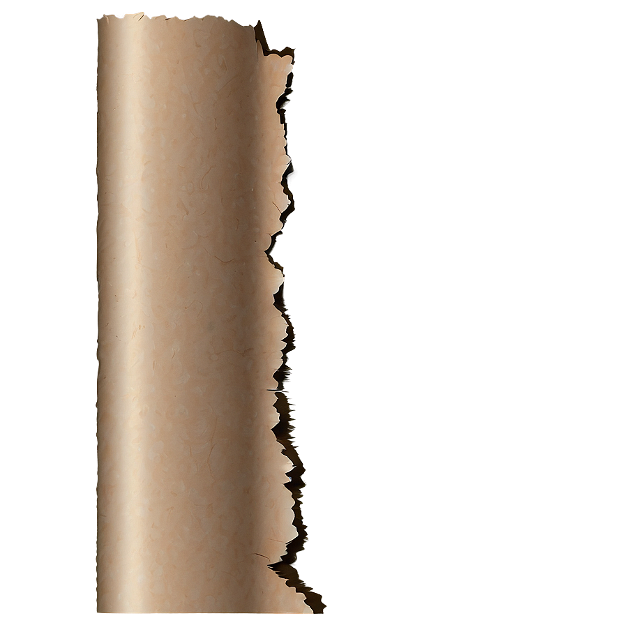 Ragged Paper Edge Illustration Png 06272024 PNG image