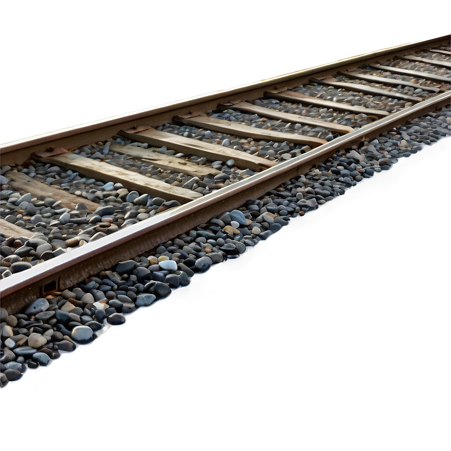 Railroad Tracks Near Beachside Png Xjk80 PNG image