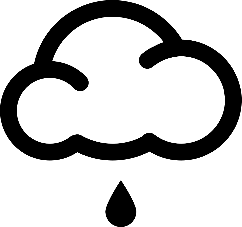 Rain Cloud Icon Simple PNG image
