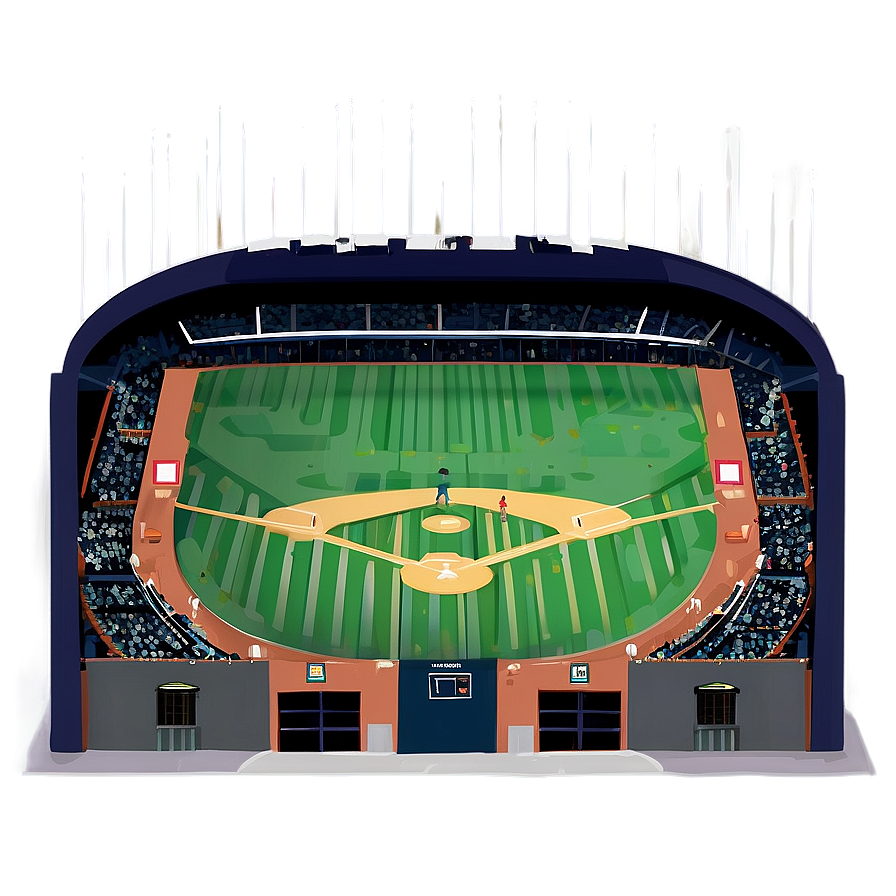 Rain Delay Baseball Stadium Scene Png 81 PNG image