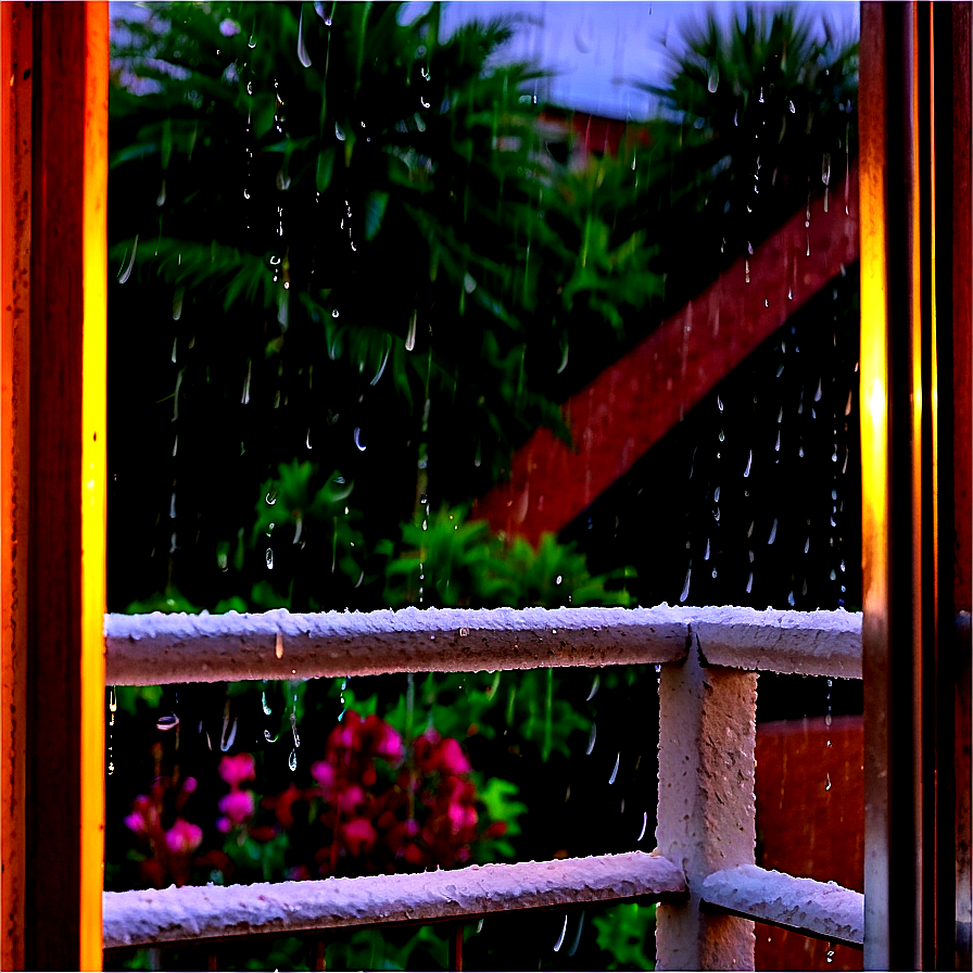 Rain On Balcony Png Xeo16 PNG image