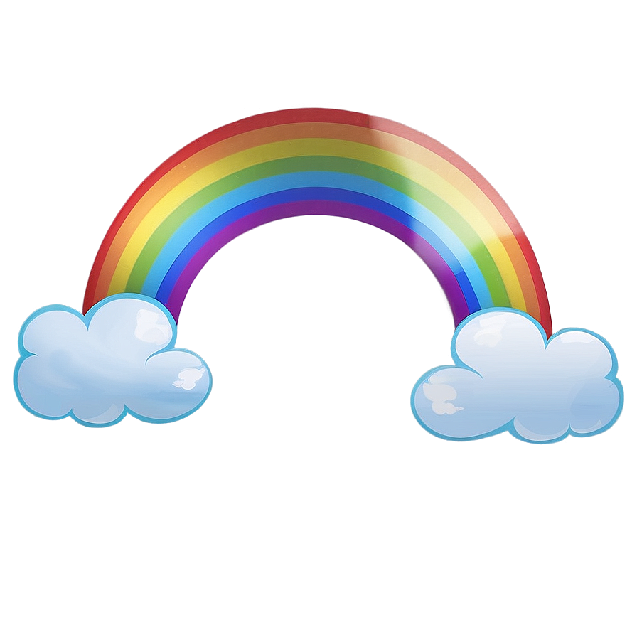 Rainbow Arc With Clouds Png 06282024 PNG image