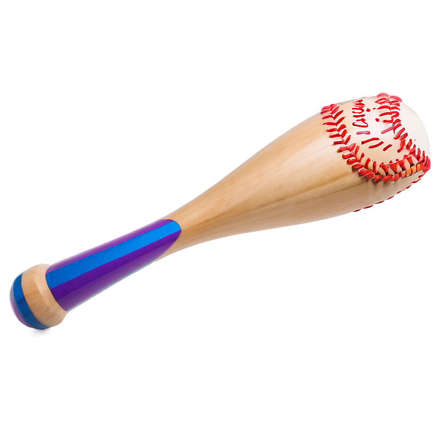 Rainbow Baseball Bat Png Kbl PNG image