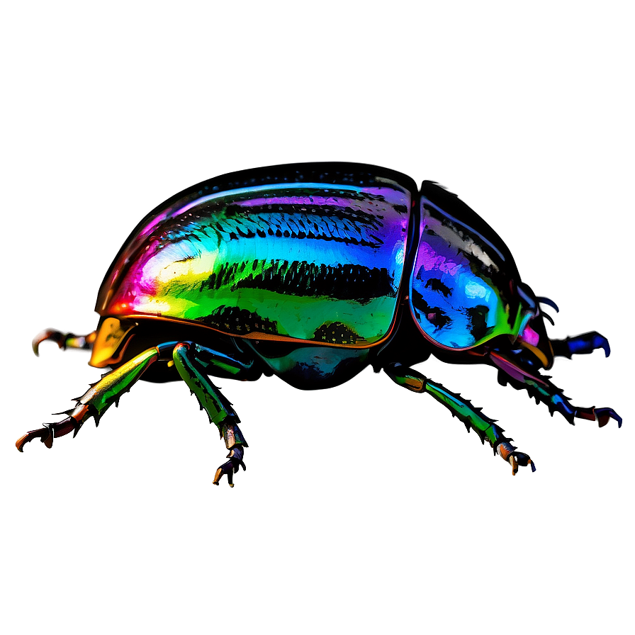 Rainbow Beetle Graphic Png 05242024 PNG image