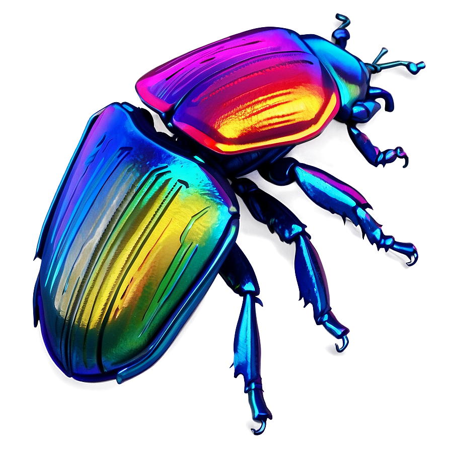 Rainbow Beetle Graphic Png 58 PNG image