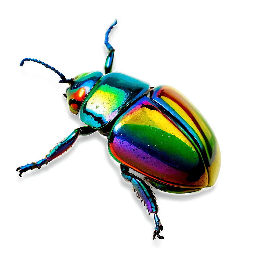 Rainbow Beetle Graphic Png Ddd PNG image