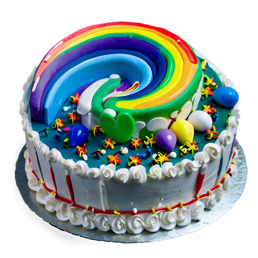 Rainbow Birthday Cake Png 50 PNG image
