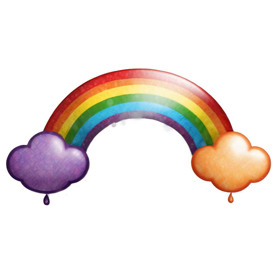 Rainbow Bliss Emoji Png 06272024 PNG image