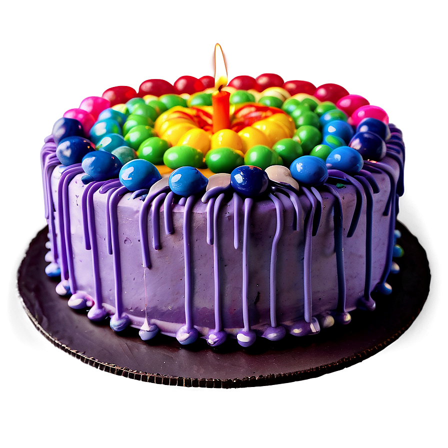 Rainbow Cake Emoji Png 7 PNG image