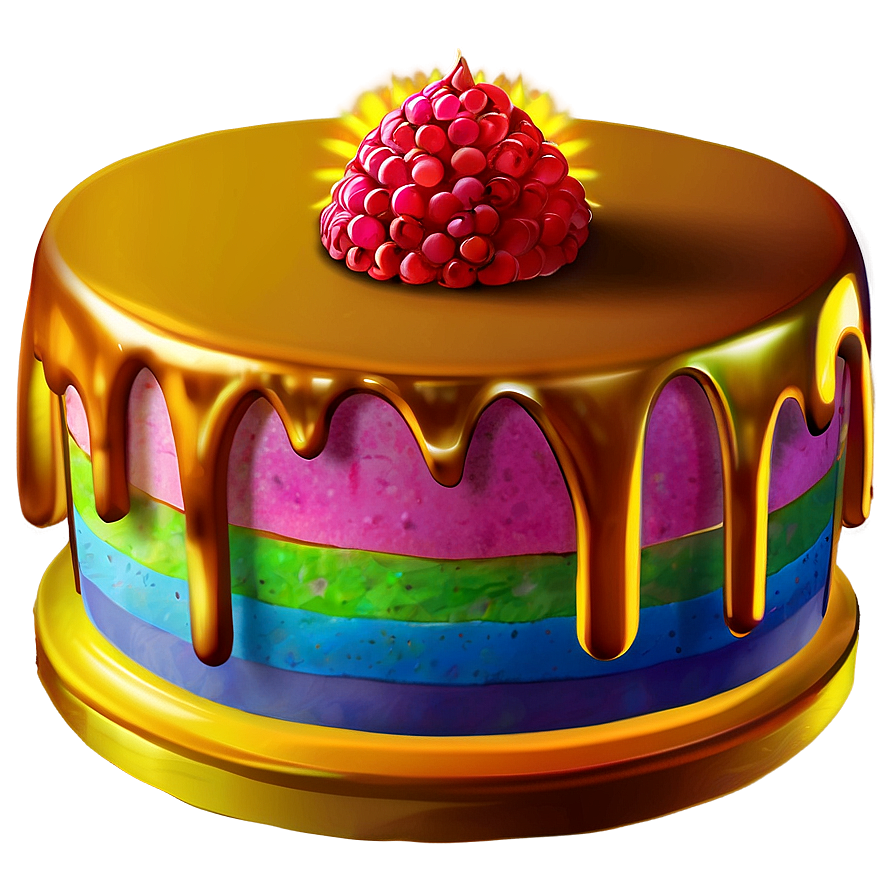 Rainbow Cake Emoji Png 97 PNG image