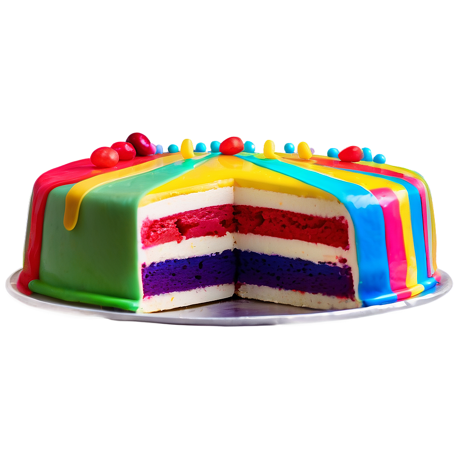 Rainbow Cake Emoji Png Wmx83 PNG image