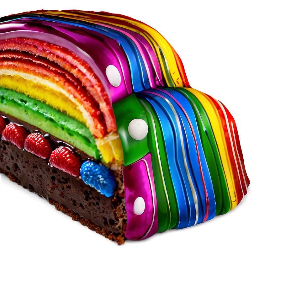 Rainbow Cake Png 05042024 PNG image