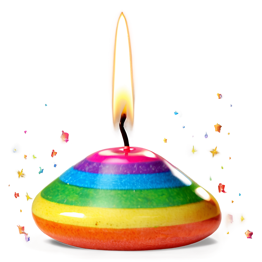 Rainbow Candle Png 84 PNG image