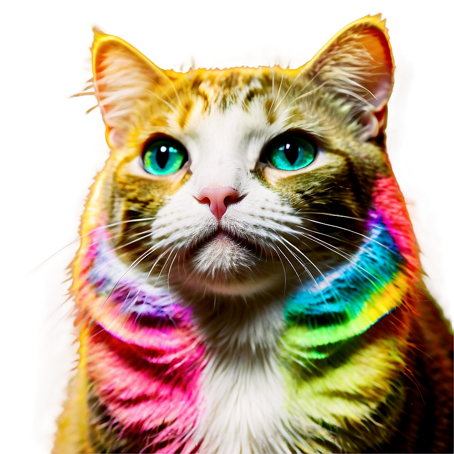 Rainbow Cat Filter Png 37 PNG image