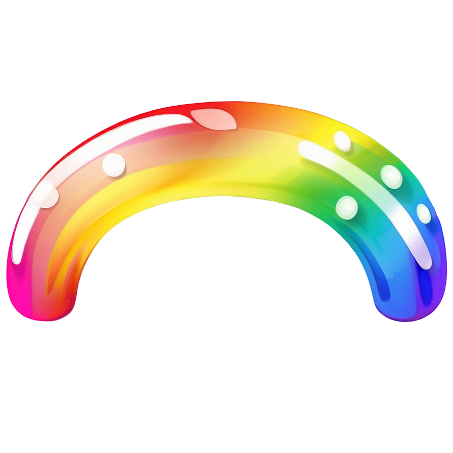 Rainbow Charm Emoji Png 06272024 PNG image