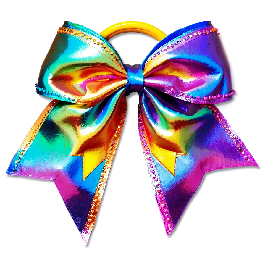 Rainbow Cheer Bow Png Wvs79 PNG image