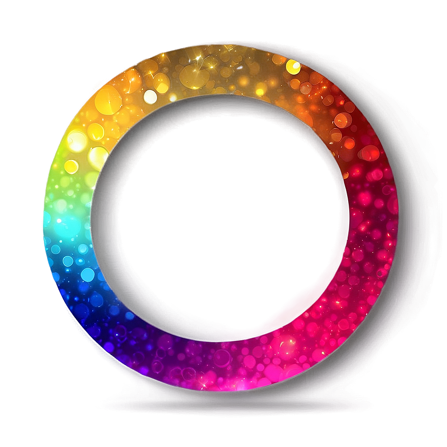 Rainbow Circle Bokeh Background Png 06262024 PNG image