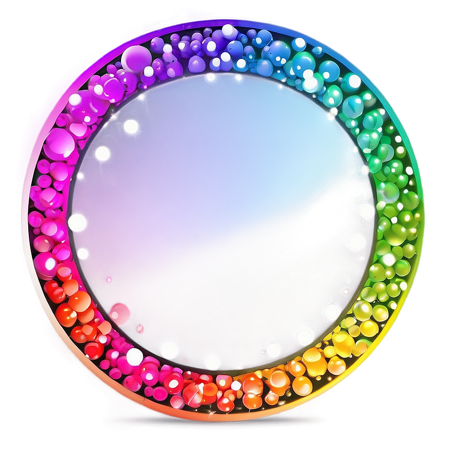 Rainbow Circle Bokeh Background Png 06262024 PNG image