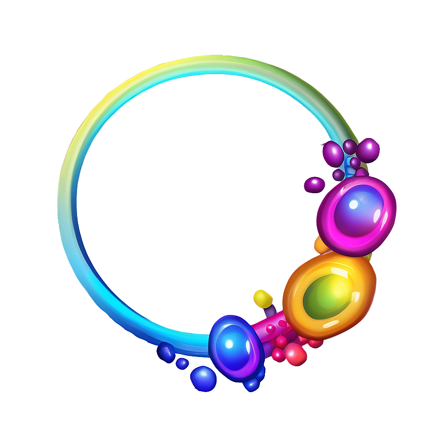 Rainbow Circle Frame Png Fpw PNG image