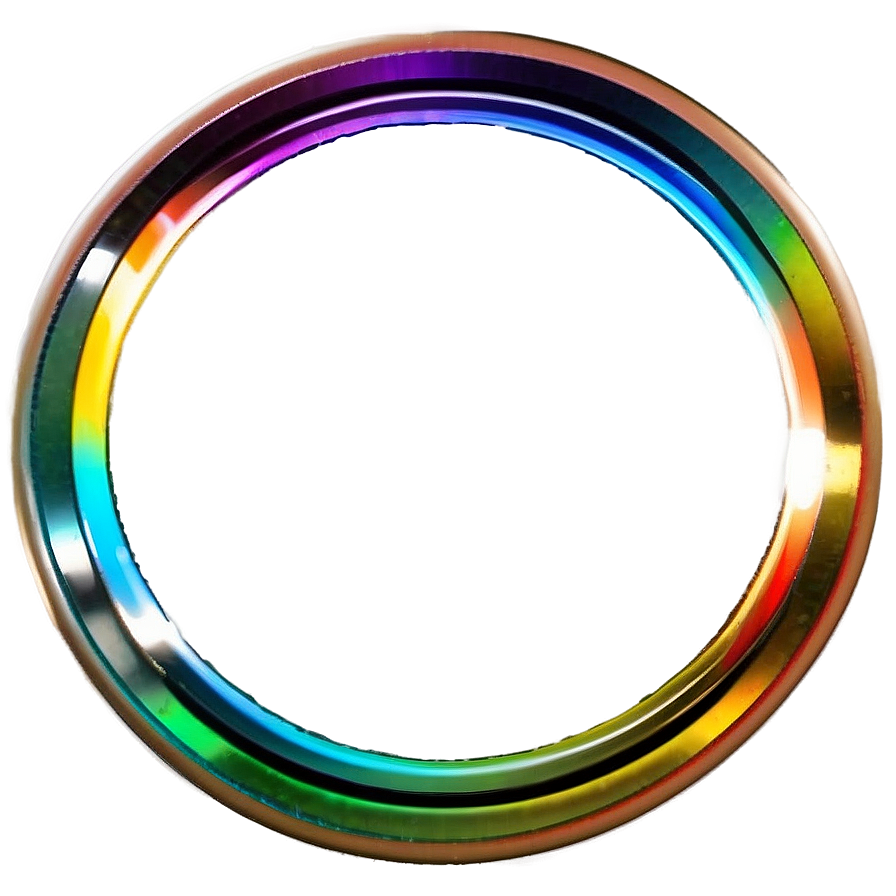 Rainbow Circle Frame Png Mll62 PNG image