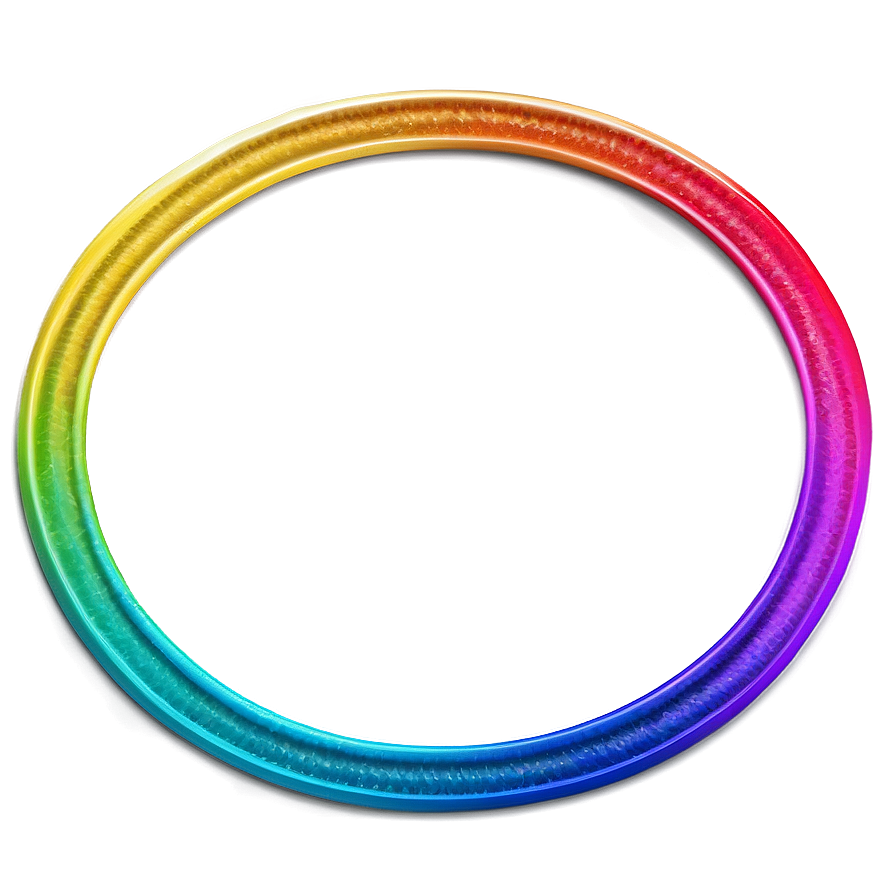 Rainbow Circle Frame Png Mqf25 PNG image