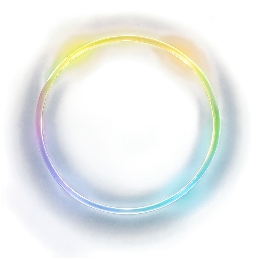 Rainbow Circle Halo Glow Png Dgn91 PNG image