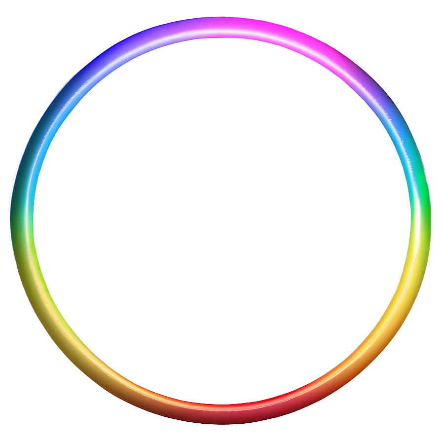 Rainbow Circle Halo Glow Png Pxb PNG image