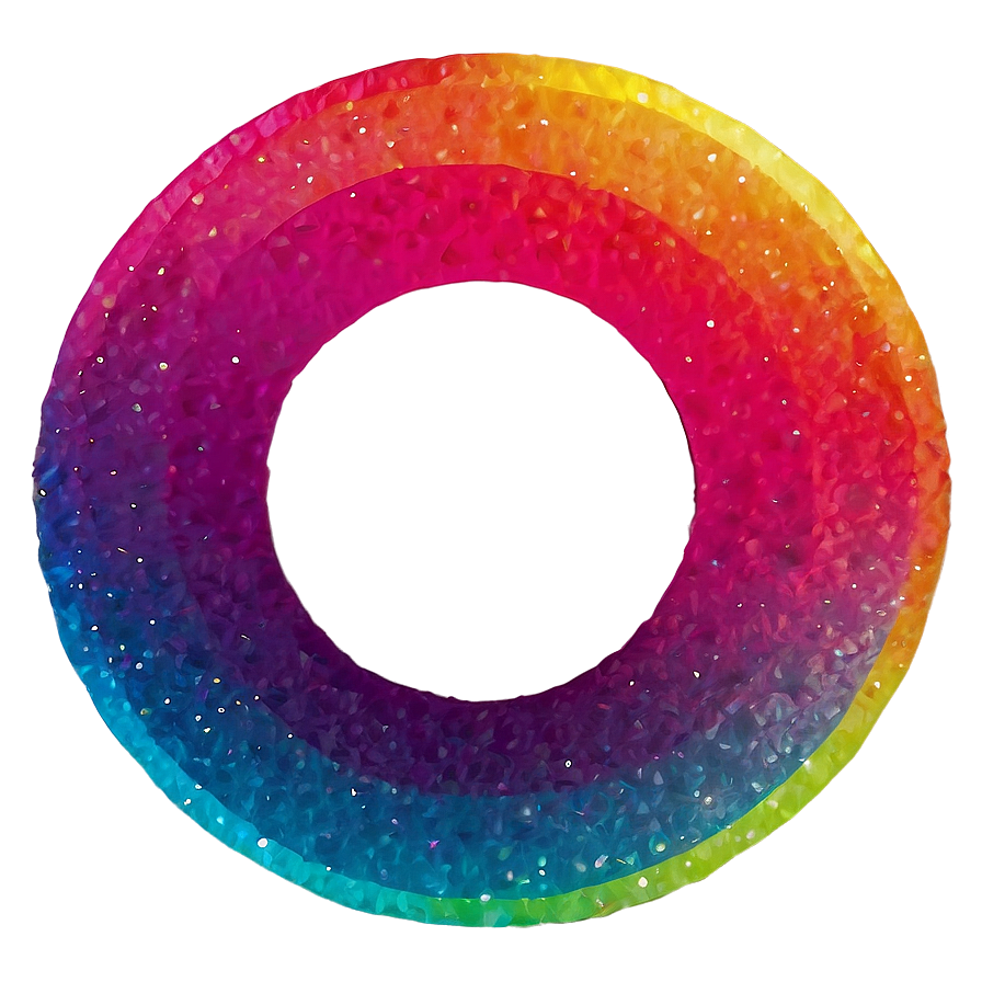 Rainbow Circle Retro Sunburst Png 06262024 PNG image