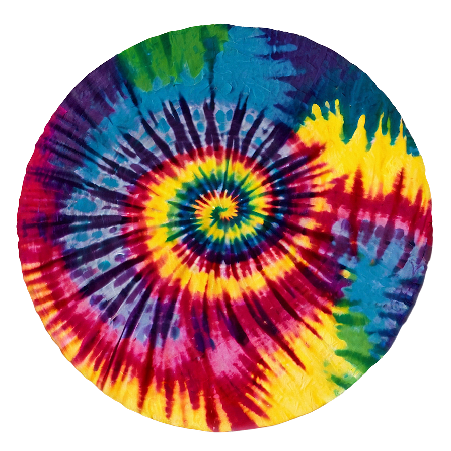 Rainbow Circle Tie-dye Swirl Png 06262024 PNG image