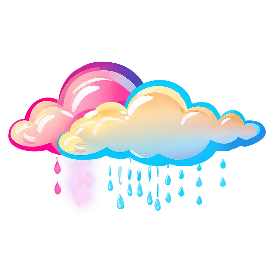 Rainbow Cloud Cute Png 42 PNG image