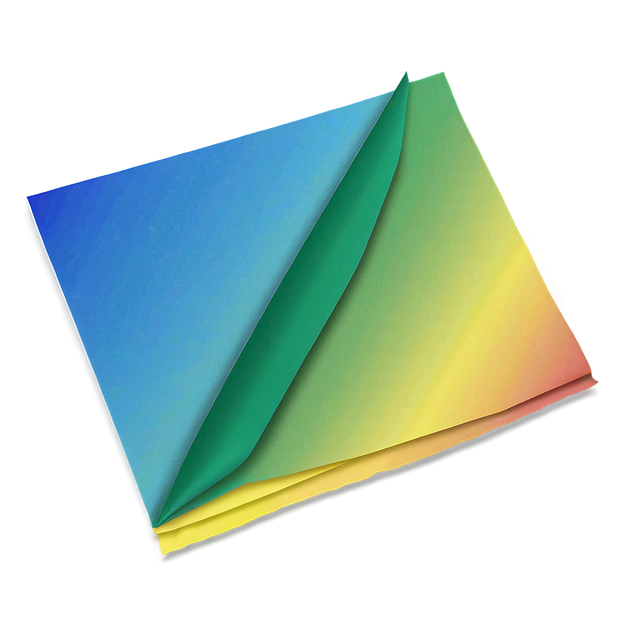 Rainbow Colored Papers Png Orf68 PNG image