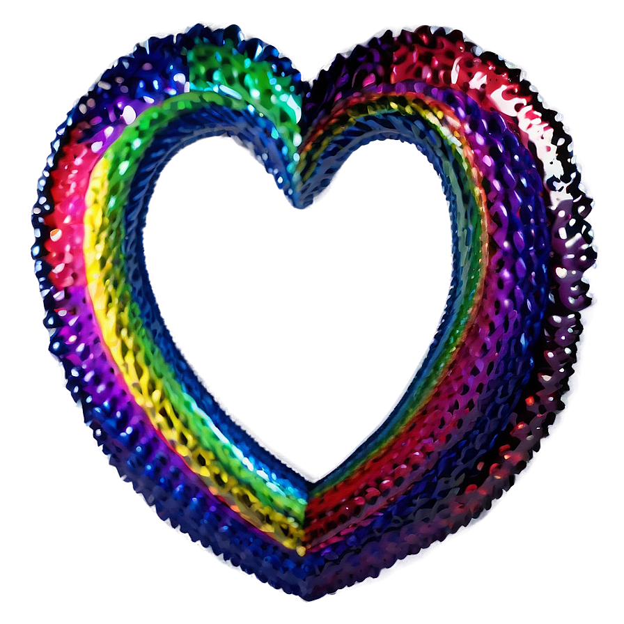 Rainbow Corazon Clipart Png 05232024 PNG image