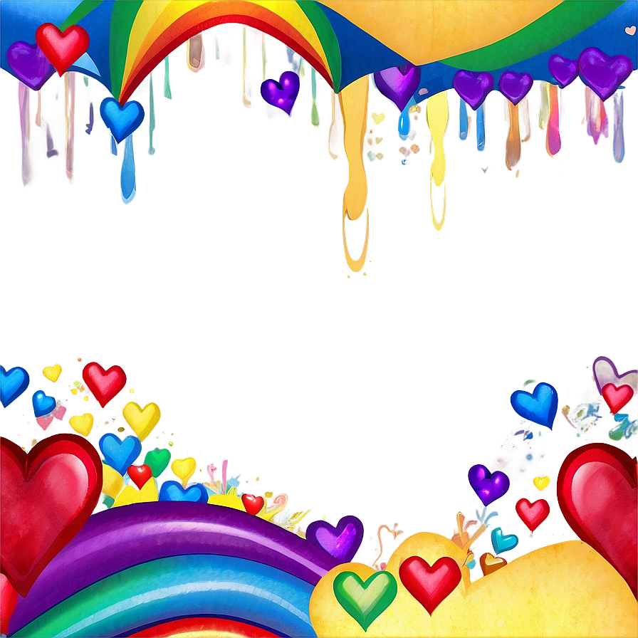 Rainbow Corazon Clipart Png Guy26 PNG image