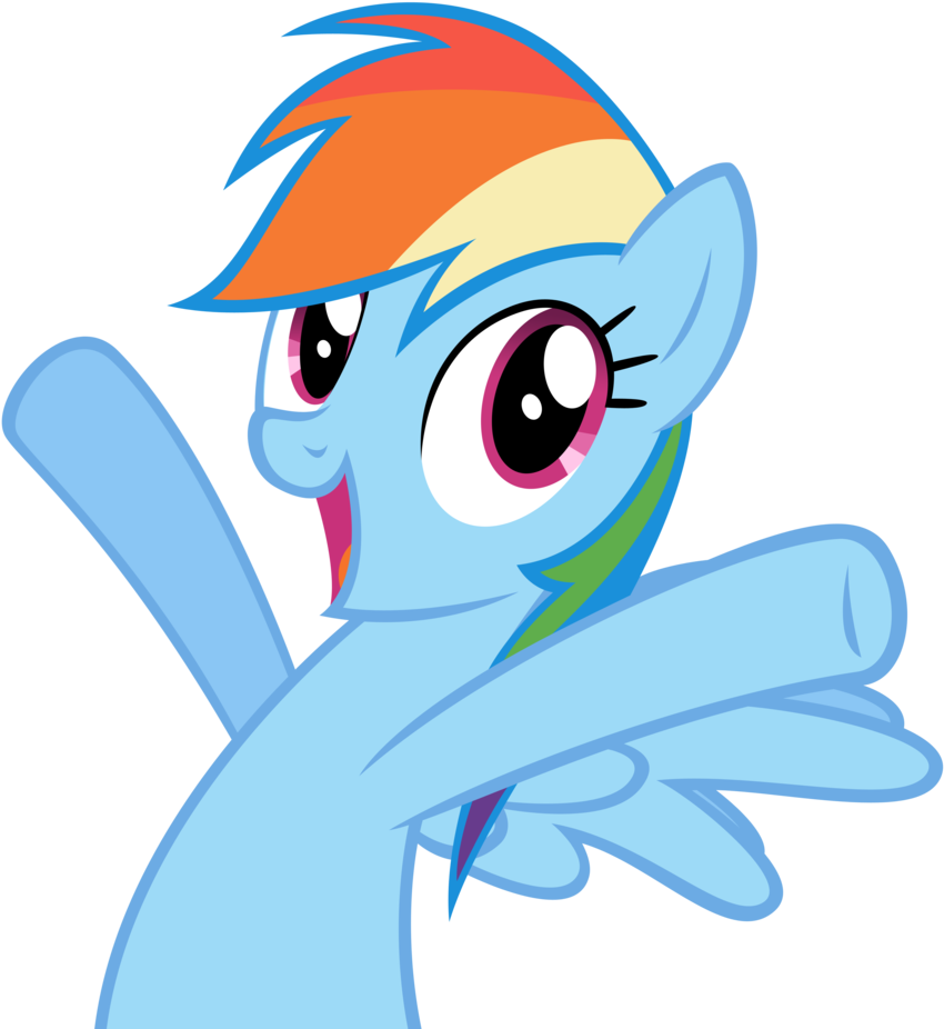 Rainbow Dash Pose_ My Little Pony PNG image