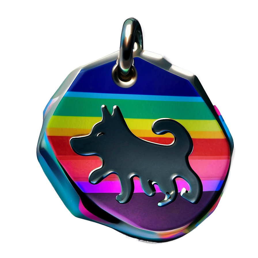 Rainbow Dog Tag Png 55 PNG image