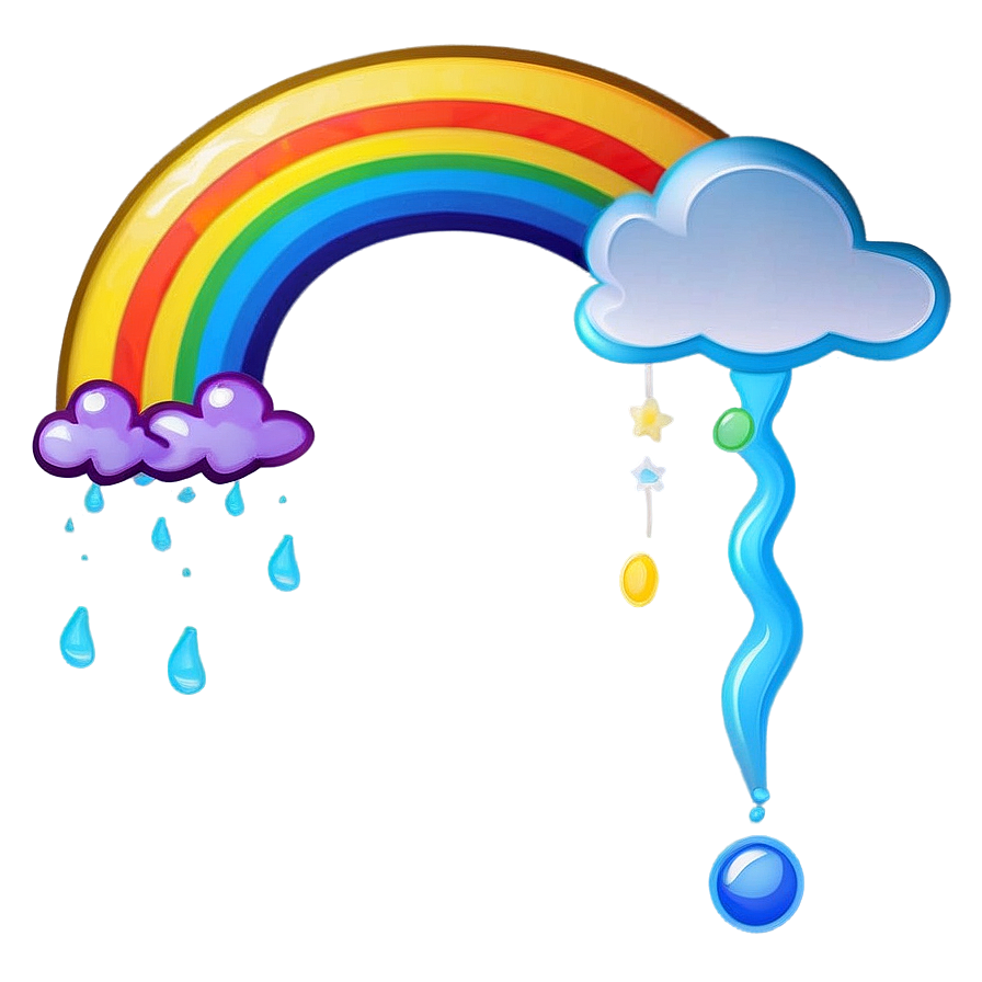 Rainbow Dream Emoji Png 06272024 PNG image