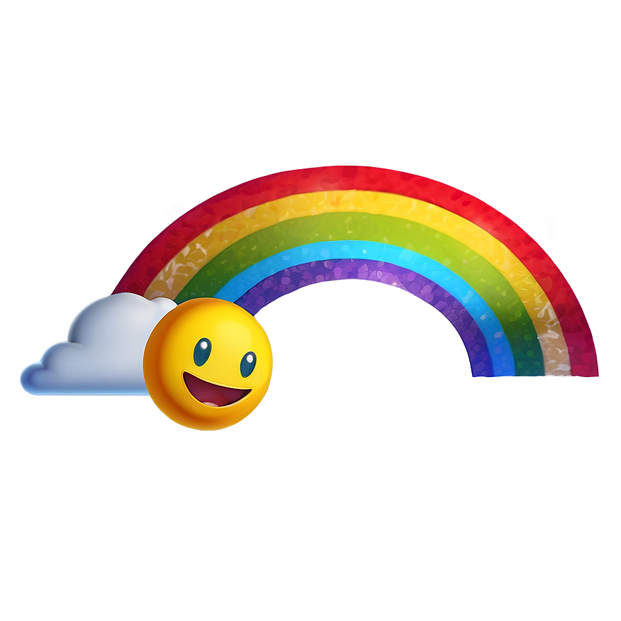 Rainbow Emoji Png Jyj PNG image