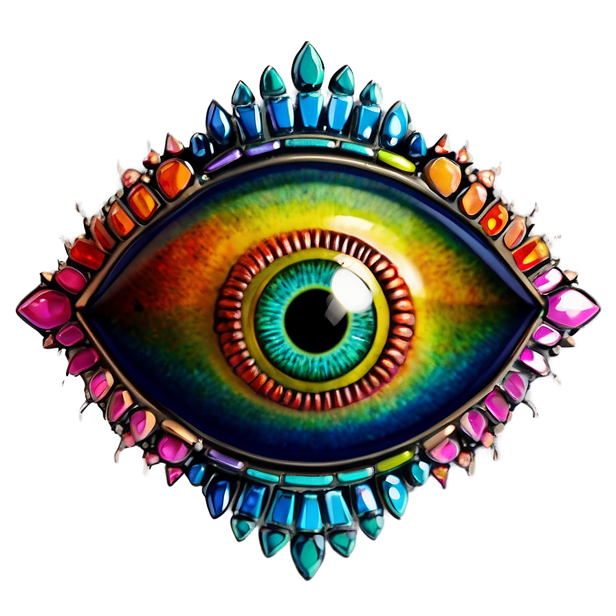 Rainbow Evil Eye Png Knp PNG image