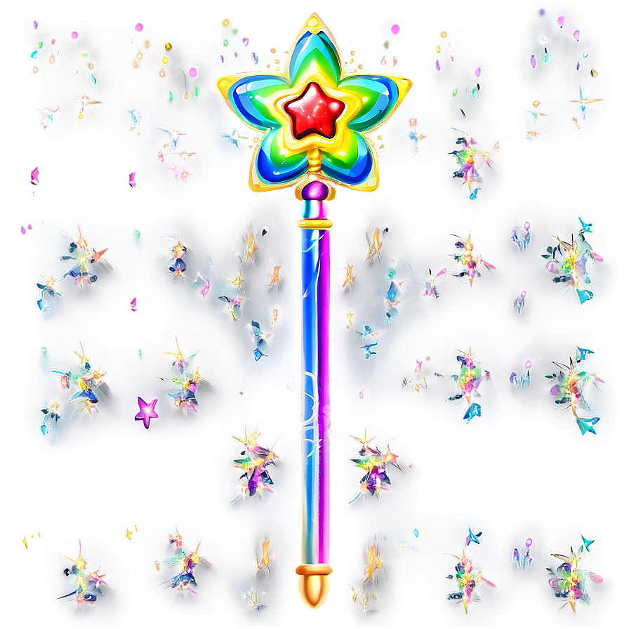 Rainbow Fairy Wand Png 62 PNG image