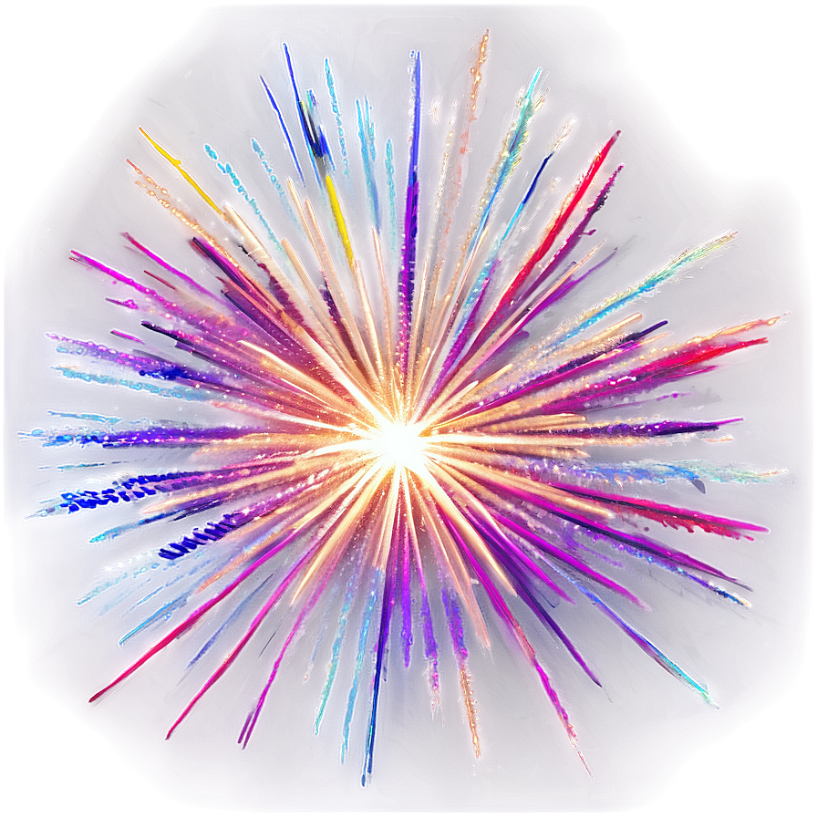 Rainbow Firework Burst Png 04292024 PNG image