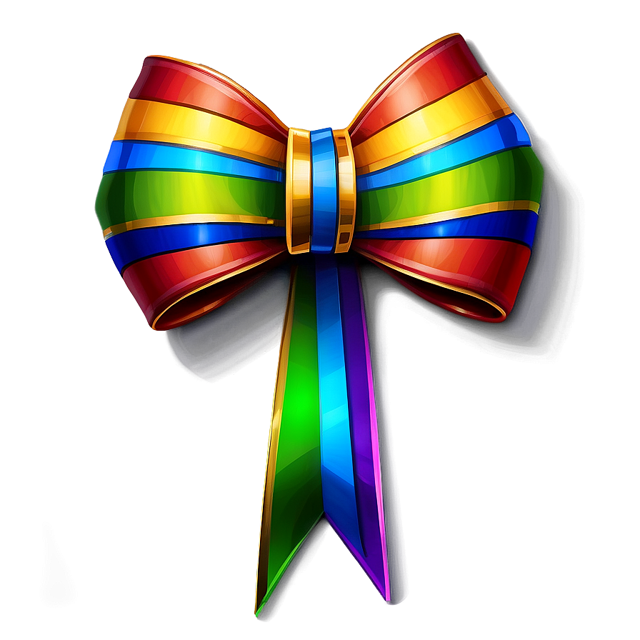 Rainbow Gift Bow Png 95 PNG image