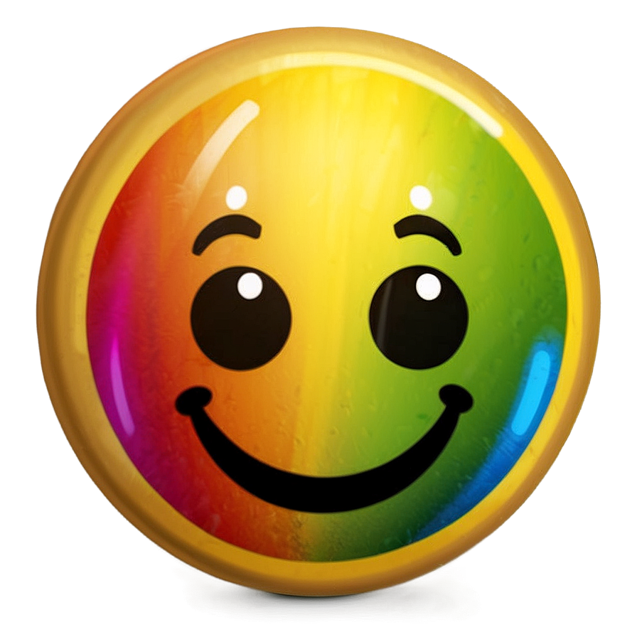 Rainbow Gleam Emoji Png 06272024 PNG image